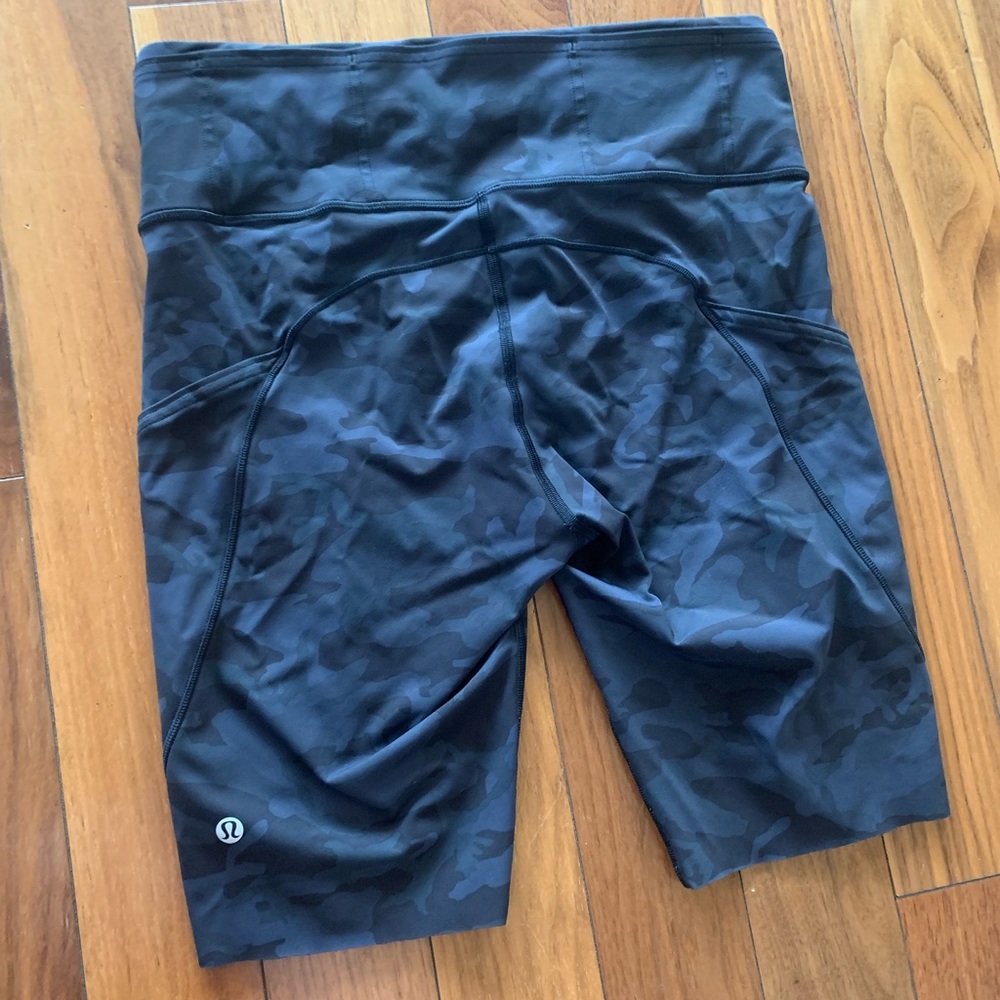 lululemon athletica Black Camo High-Rise Athletic Shorts